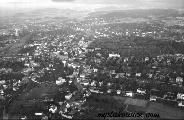 Cieplice Śląskie-Zdr&oacute;j Zdjęcia lotnicze 1975 rok.