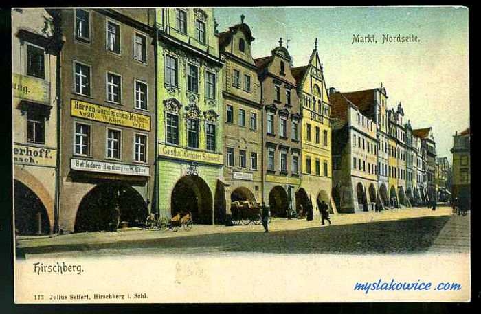 Jelenia G&oacute;ra (niem. Hirschberg, cz. Jelen&iacute; Hora, dawniej Hir&scaron;berk, Horn&scaron;perk) początek XX wieku.