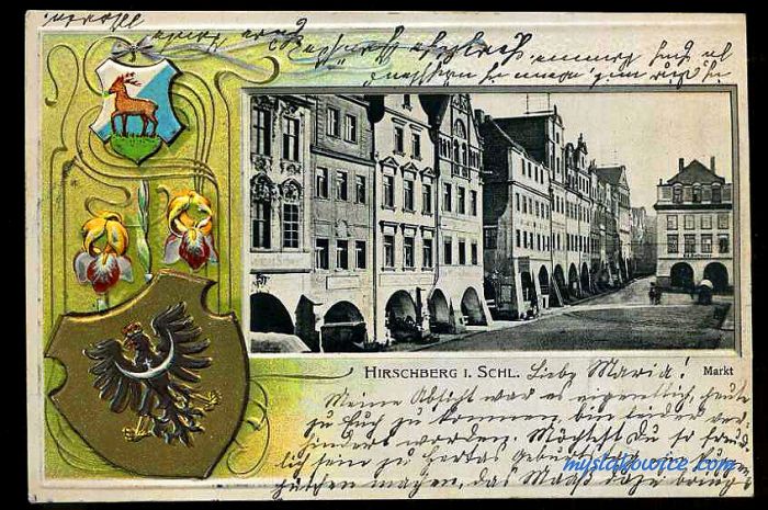 Jelenia G&oacute;ra (niem. Hirschberg, cz. Jelen&iacute; Hora, dawniej Hir&scaron;berk, Horn&scaron;perk) początek XX wieku.