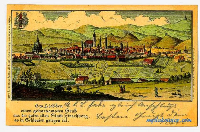 Jelenia G&oacute;ra (niem. Hirschberg, cz. Jelen&iacute; Hora, dawniej Hir&scaron;berk, Horn&scaron;perk) początek XX wieku.