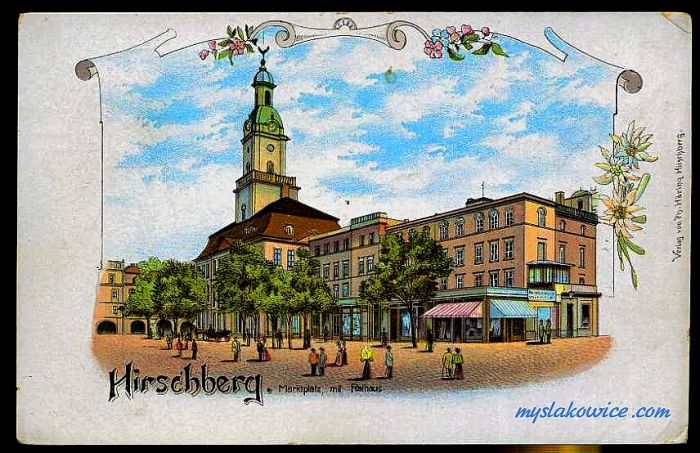 Jelenia G&oacute;ra (niem. Hirschberg, cz. Jelen&iacute; Hora, dawniej Hir&scaron;berk, Horn&scaron;perk) początek XX wieku.