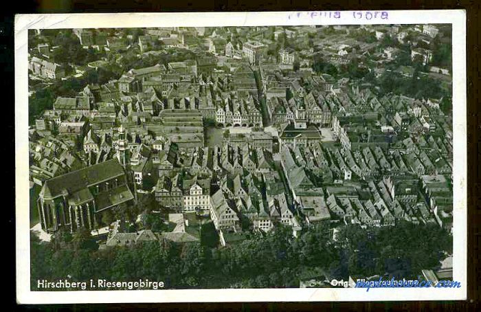 Jelenia G&oacute;ra (niem. Hirschberg, cz. Jelen&iacute; Hora, dawniej Hir&scaron;berk, Horn&scaron;perk) początek XX wieku.
