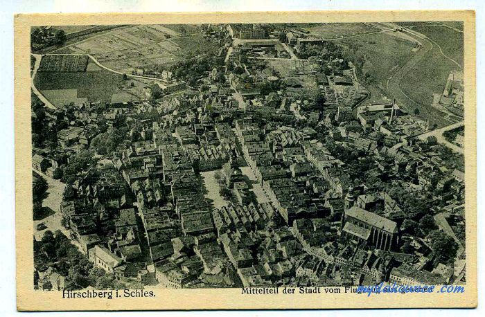 Jelenia G&oacute;ra (niem. Hirschberg, cz. Jelen&iacute; Hora, dawniej Hir&scaron;berk, Horn&scaron;perk) początek XX wieku.