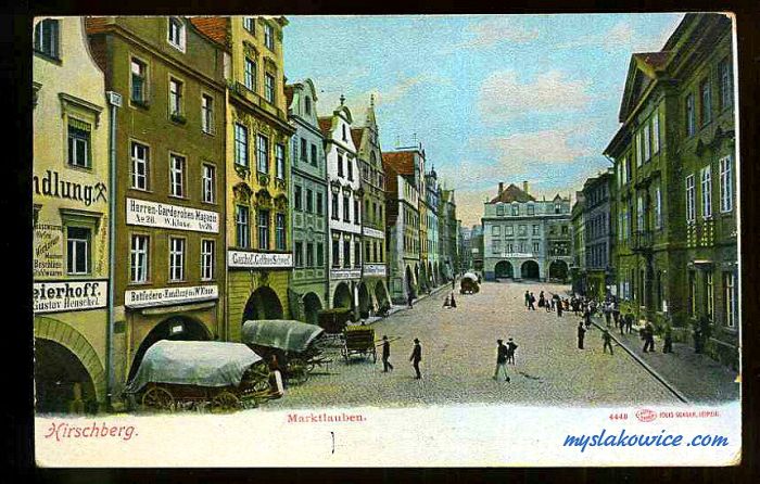 Jelenia G&oacute;ra (niem. Hirschberg, cz. Jelen&iacute; Hora, dawniej Hir&scaron;berk, Horn&scaron;perk) początek XX wieku.