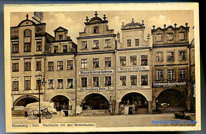 Jelenia G&oacute;ra (niem. Hirschberg, cz. Jelen&iacute; Hora, dawniej Hir&scaron;berk, Horn&scaron;perk) początek XX wieku.