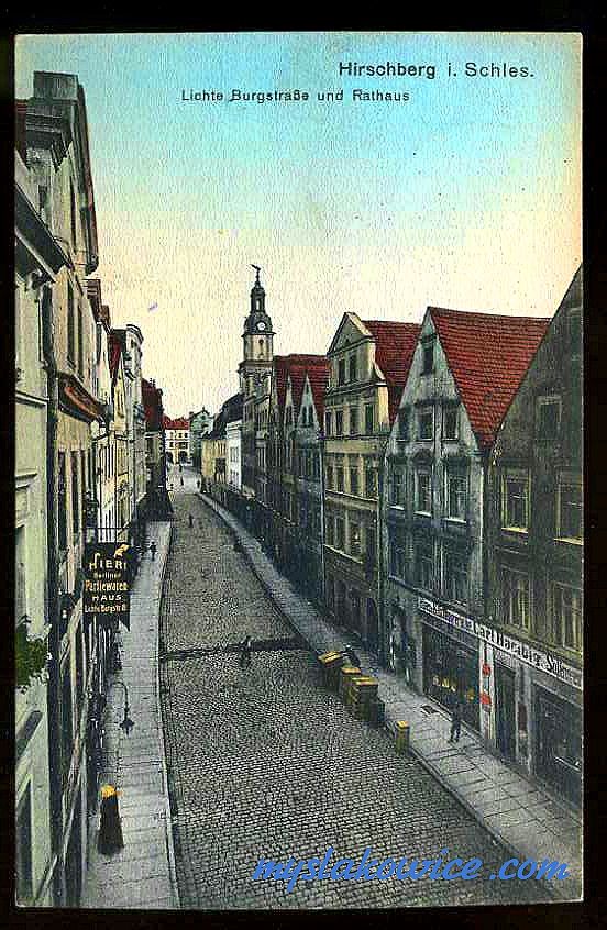 Jelenia G&oacute;ra (niem. Hirschberg, cz. Jelen&iacute; Hora, dawniej Hir&scaron;berk, Horn&scaron;perk) początek XX wieku.