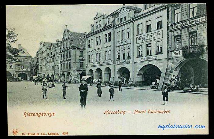 Jelenia G&oacute;ra (niem. Hirschberg, cz. Jelen&iacute; Hora, dawniej Hir&scaron;berk, Horn&scaron;perk) początek XX wieku.