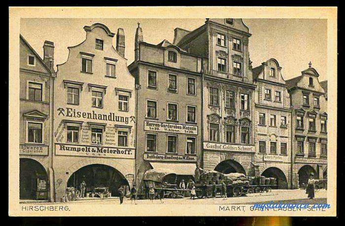 Jelenia G&oacute;ra (niem. Hirschberg, cz. Jelen&iacute; Hora, dawniej Hir&scaron;berk, Horn&scaron;perk) początek XX wieku.