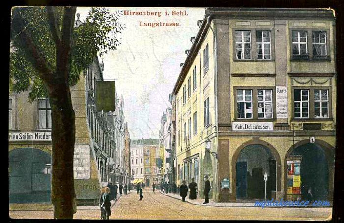 Jelenia G&oacute;ra (niem. Hirschberg, cz. Jelen&iacute; Hora, dawniej Hir&scaron;berk, Horn&scaron;perk) początek XX wieku.