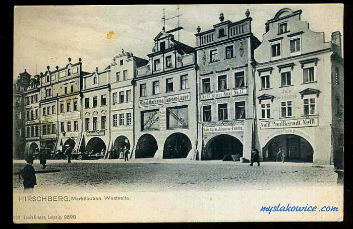 Jelenia G&oacute;ra (niem. Hirschberg, cz. Jelen&iacute; Hora, dawniej Hir&scaron;berk, Horn&scaron;perk) początek XX wieku.