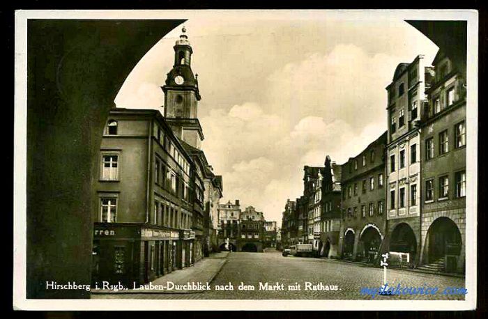 Jelenia G&oacute;ra (niem. Hirschberg, cz. Jelen&iacute; Hora, dawniej Hir&scaron;berk, Horn&scaron;perk) początek XX wieku.