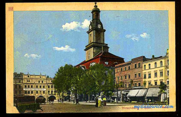 Jelenia G&oacute;ra (niem. Hirschberg, cz. Jelen&iacute; Hora, dawniej Hir&scaron;berk, Horn&scaron;perk) początek XX wieku.