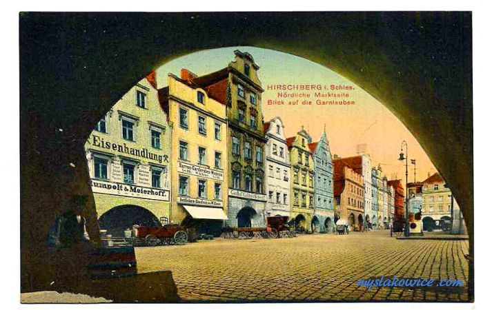 Jelenia G&oacute;ra (niem. Hirschberg, cz. Jelen&iacute; Hora, dawniej Hir&scaron;berk, Horn&scaron;perk) początek XX wieku.