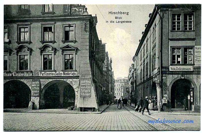 Jelenia G&oacute;ra (niem. Hirschberg, cz. Jelen&iacute; Hora, dawniej Hir&scaron;berk, Horn&scaron;perk) początek XX wieku.