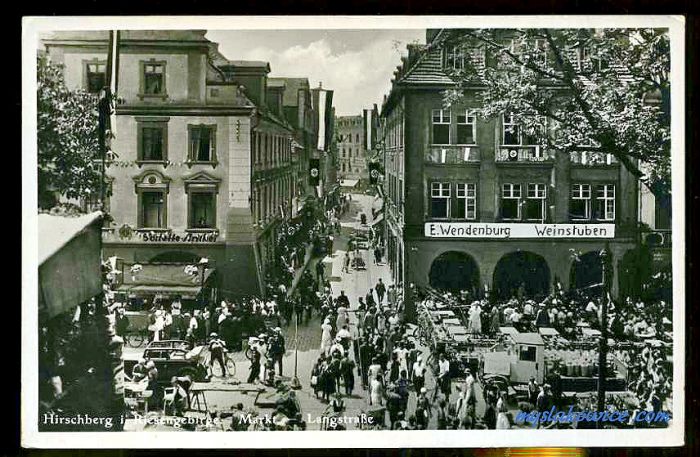 Jelenia G&oacute;ra (niem. Hirschberg, cz. Jelen&iacute; Hora, dawniej Hir&scaron;berk, Horn&scaron;perk) początek XX wieku.