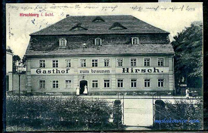 Jelenia G&oacute;ra (niem. Hirschberg, cz. Jelen&iacute; Hora, dawniej Hir&scaron;berk, Horn&scaron;perk) początek XX wieku.