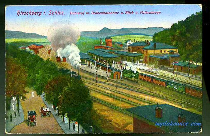 Jelenia G&oacute;ra (niem. Hirschberg, cz. Jelen&iacute; Hora, dawniej Hir&scaron;berk, Horn&scaron;perk) początek XX wieku.