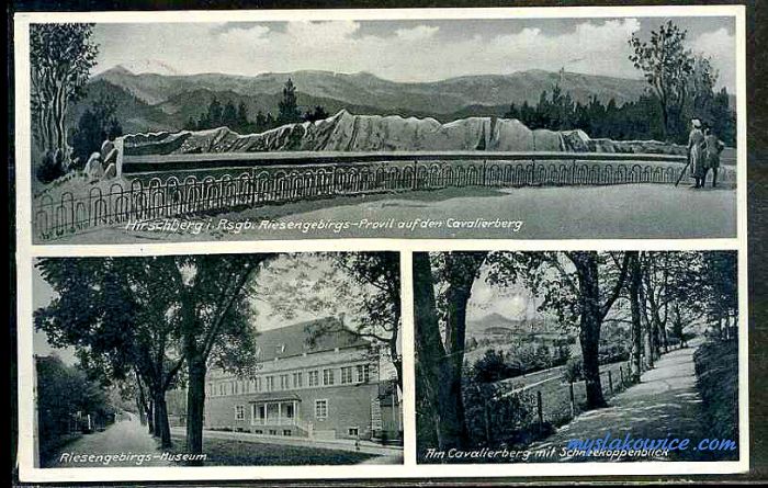 Jelenia G&oacute;ra (niem. Hirschberg, cz. Jelen&iacute; Hora, dawniej Hir&scaron;berk, Horn&scaron;perk) początek XX wieku.