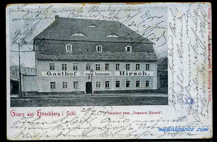 Jelenia G&oacute;ra (niem. Hirschberg, cz. Jelen&iacute; Hora, dawniej Hir&scaron;berk, Horn&scaron;perk) początek XX wieku.