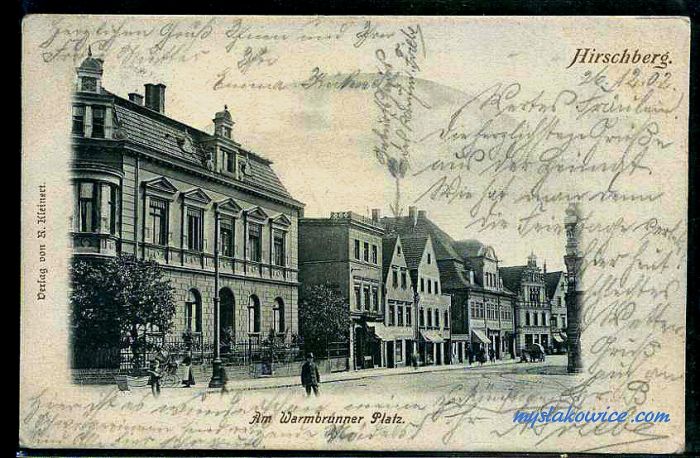 Jelenia G&oacute;ra (niem. Hirschberg, cz. Jelen&iacute; Hora, dawniej Hir&scaron;berk, Horn&scaron;perk) początek XX wieku.