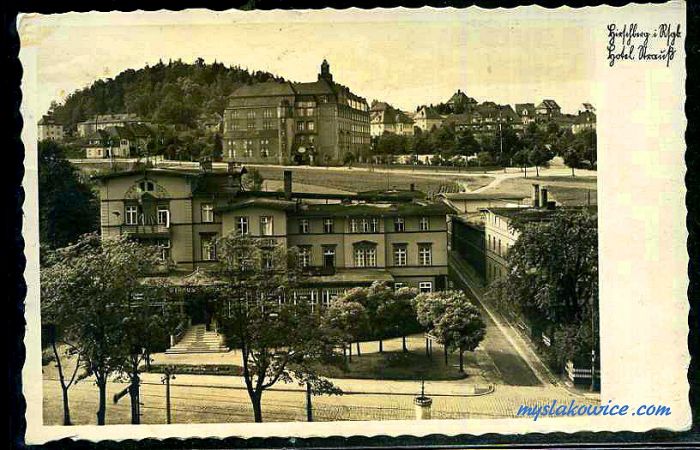 Jelenia G&oacute;ra (niem. Hirschberg, cz. Jelen&iacute; Hora, dawniej Hir&scaron;berk, Horn&scaron;perk) początek XX wieku.
