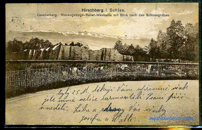 Jelenia G&oacute;ra (niem. Hirschberg, cz. Jelen&iacute; Hora, dawniej Hir&scaron;berk, Horn&scaron;perk) początek XX wieku.