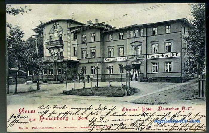 Jelenia G&oacute;ra (niem. Hirschberg, cz. Jelen&iacute; Hora, dawniej Hir&scaron;berk, Horn&scaron;perk) początek XX wieku.