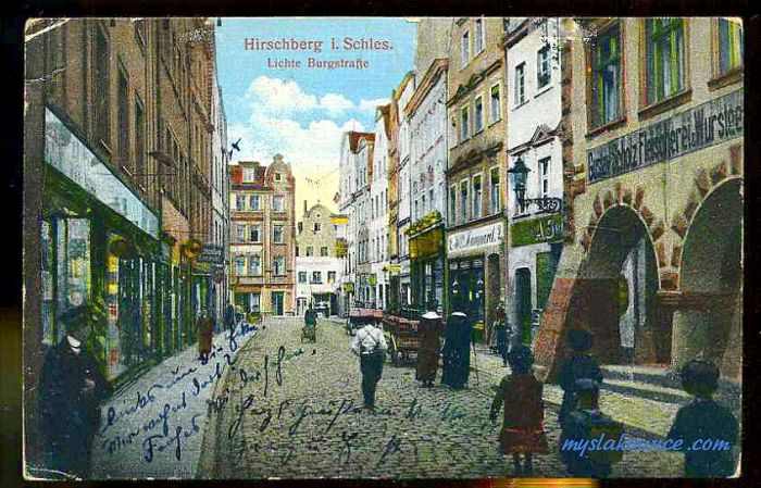 Jelenia G&oacute;ra (niem. Hirschberg, cz. Jelen&iacute; Hora, dawniej Hir&scaron;berk, Horn&scaron;perk) początek XX wieku.