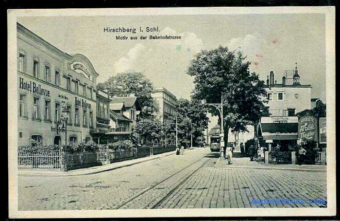 Jelenia G&oacute;ra (niem. Hirschberg, cz. Jelen&iacute; Hora, dawniej Hir&scaron;berk, Horn&scaron;perk) początek XX wieku.