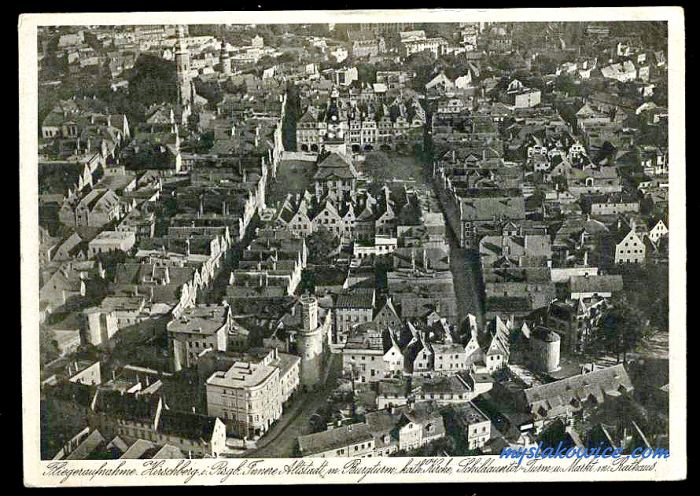 Jelenia G&oacute;ra (niem. Hirschberg, cz. Jelen&iacute; Hora, dawniej Hir&scaron;berk, Horn&scaron;perk) początek XX wieku.