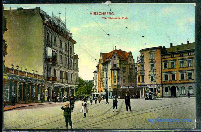 Jelenia G&oacute;ra (niem. Hirschberg, cz. Jelen&iacute; Hora, dawniej Hir&scaron;berk, Horn&scaron;perk) początek XX wieku.