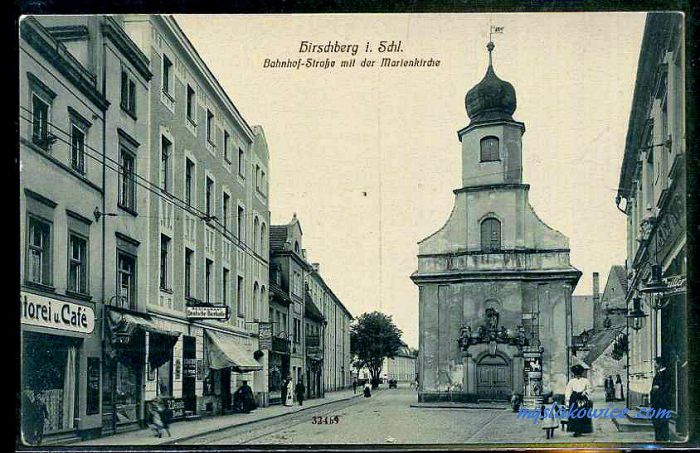 Jelenia G&oacute;ra (niem. Hirschberg, cz. Jelen&iacute; Hora, dawniej Hir&scaron;berk, Horn&scaron;perk) początek XX wieku.