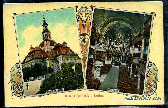 Jelenia G&oacute;ra (niem. Hirschberg, cz. Jelen&iacute; Hora, dawniej Hir&scaron;berk, Horn&scaron;perk) początek XX wieku.