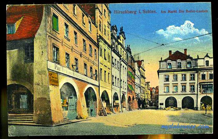 Jelenia G&oacute;ra (niem. Hirschberg, cz. Jelen&iacute; Hora, dawniej Hir&scaron;berk, Horn&scaron;perk) początek XX wieku.