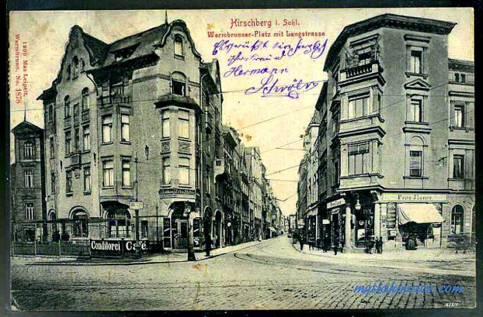 Jelenia G&oacute;ra (niem. Hirschberg, cz. Jelen&iacute; Hora, dawniej Hir&scaron;berk, Horn&scaron;perk) początek XX wieku.