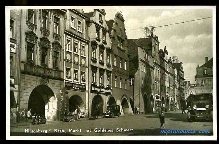 Jelenia G&oacute;ra (niem. Hirschberg, cz. Jelen&iacute; Hora, dawniej Hir&scaron;berk, Horn&scaron;perk) początek XX wieku.