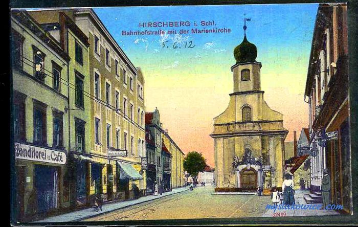 Jelenia G&oacute;ra (niem. Hirschberg, cz. Jelen&iacute; Hora, dawniej Hir&scaron;berk, Horn&scaron;perk) początek XX wieku.
