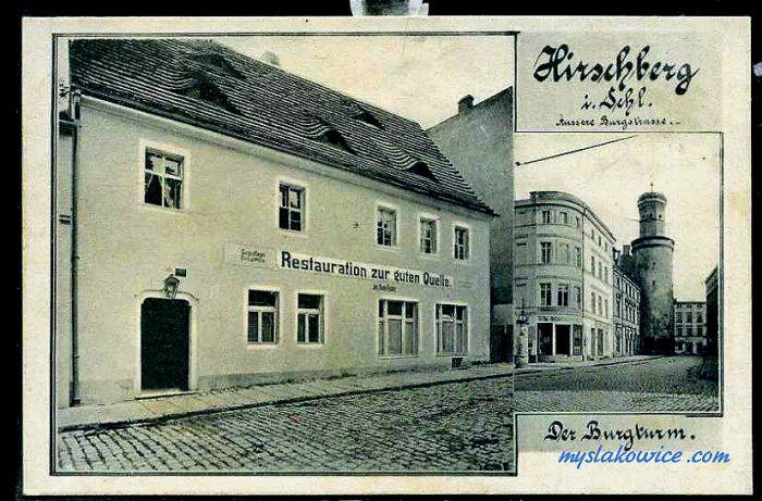 Jelenia G&oacute;ra (niem. Hirschberg, cz. Jelen&iacute; Hora, dawniej Hir&scaron;berk, Horn&scaron;perk) początek XX wieku.