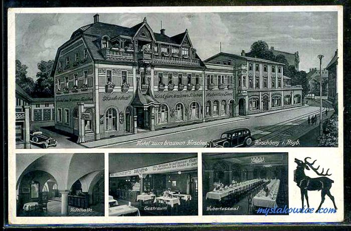 Jelenia G&oacute;ra (niem. Hirschberg, cz. Jelen&iacute; Hora, dawniej Hir&scaron;berk, Horn&scaron;perk) początek XX wieku.