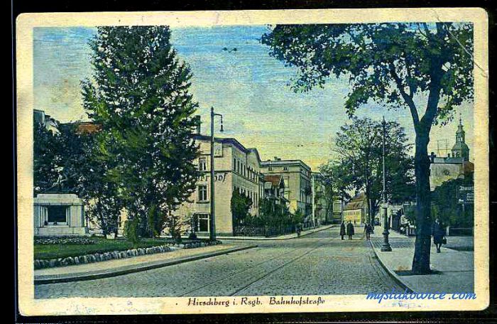 Jelenia G&oacute;ra (niem. Hirschberg, cz. Jelen&iacute; Hora, dawniej Hir&scaron;berk, Horn&scaron;perk) początek XX wieku.
