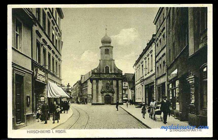 Jelenia G&oacute;ra (niem. Hirschberg, cz. Jelen&iacute; Hora, dawniej Hir&scaron;berk, Horn&scaron;perk) początek XX wieku.