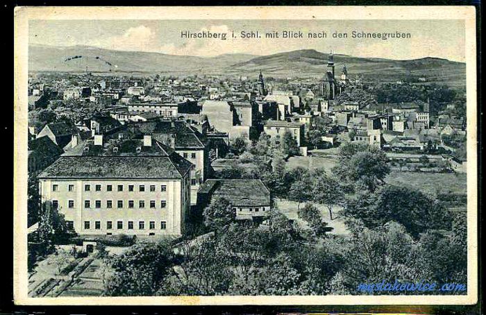 Jelenia G&oacute;ra (niem. Hirschberg, cz. Jelen&iacute; Hora, dawniej Hir&scaron;berk, Horn&scaron;perk) początek XX wieku.