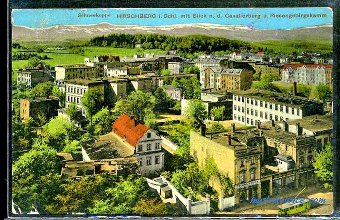 Jelenia G&oacute;ra (niem. Hirschberg, cz. Jelen&iacute; Hora, dawniej Hir&scaron;berk, Horn&scaron;perk) początek XX wieku.