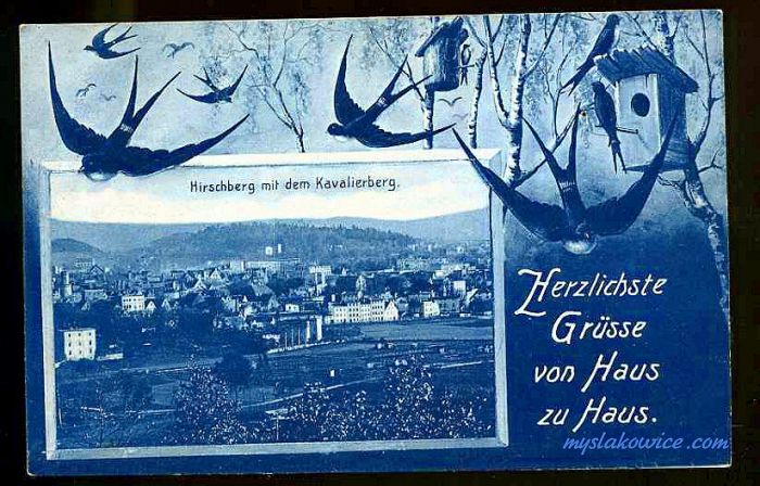Jelenia G&oacute;ra (niem. Hirschberg, cz. Jelen&iacute; Hora, dawniej Hir&scaron;berk, Horn&scaron;perk) początek XX wieku.