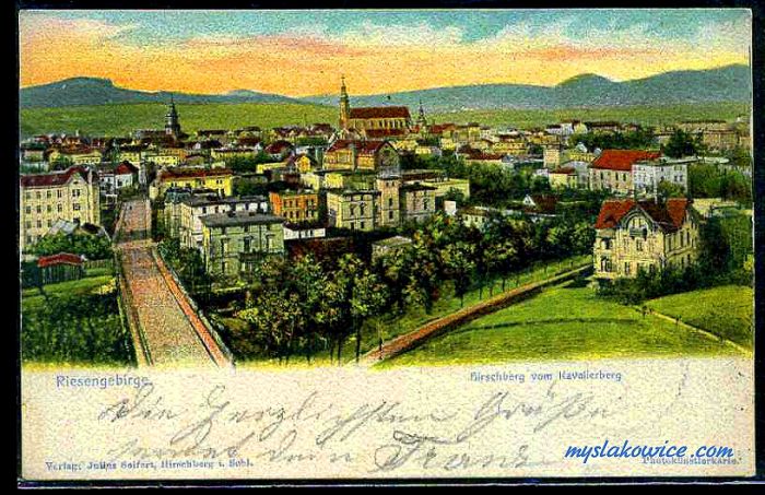 Jelenia G&oacute;ra (niem. Hirschberg, cz. Jelen&iacute; Hora, dawniej Hir&scaron;berk, Horn&scaron;perk) początek XX wieku.