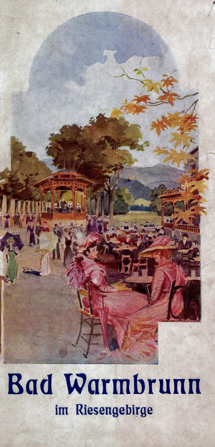 Cieplice Śląskie-Zdr&oacute;j (niem. Bad Warmbrunn), Obecnie cześć miasta Jelenia G&oacute;ra. ok 1910 rok