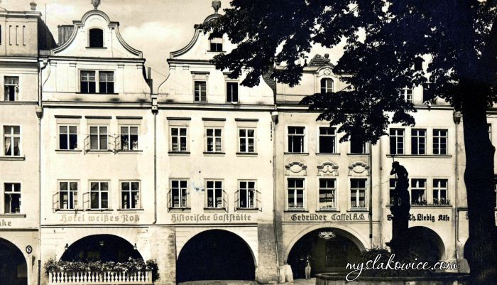 Jelenia G&oacute;ra (niem. Hirschberg im Riesengebirge, cz. Jelen&iacute; Hora, dawniej Hir&scaron;berk). ok 1935-1945 rok.