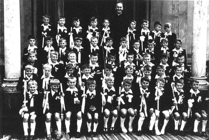 Mysłakowice 1959 rok. Pierwsza komunia.