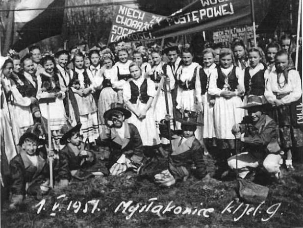 Mysłakowice, szkoła 1951 rok.