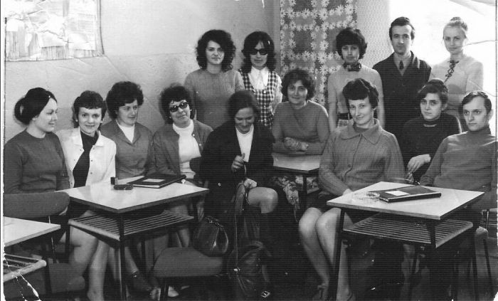 1972r. Grono pedagogiczne. Szkoła podstawowa w Mysłakowicach. 